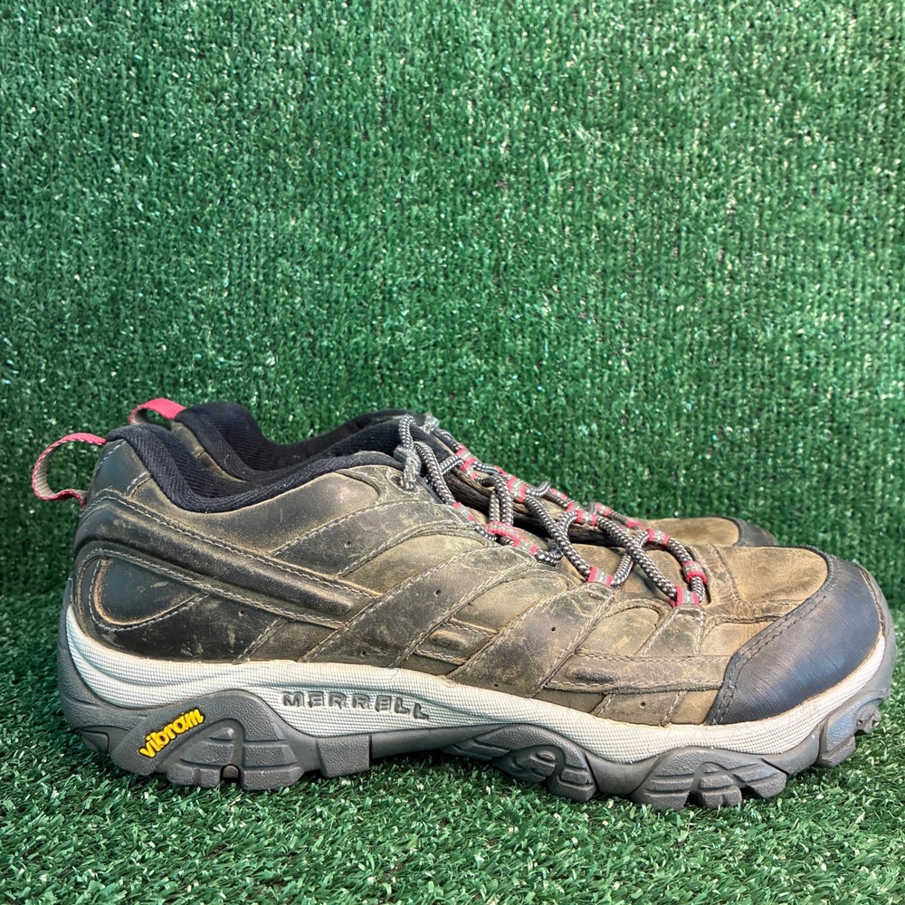 Merrell Moab 2 Vent Low Leather Hiking Vibram Gorpcore Trail Shoes Brown Mens 10